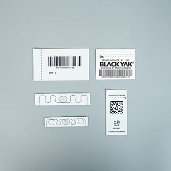 custom printed security label rfid tag label for clothes