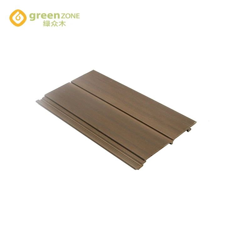 Inside 3m Building Decorative Brown Indoor Composite Slat Cladding Wpc Interior Wall Flat Panel