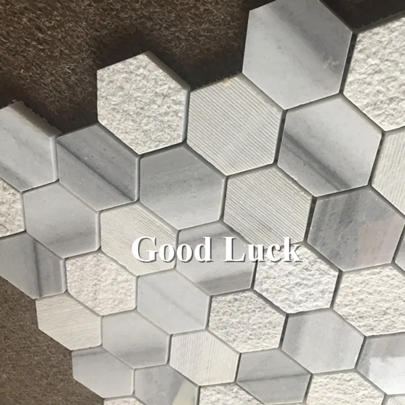 The Latest Design Marble Gray Stone Non-Slip Surface Mosaic Tile