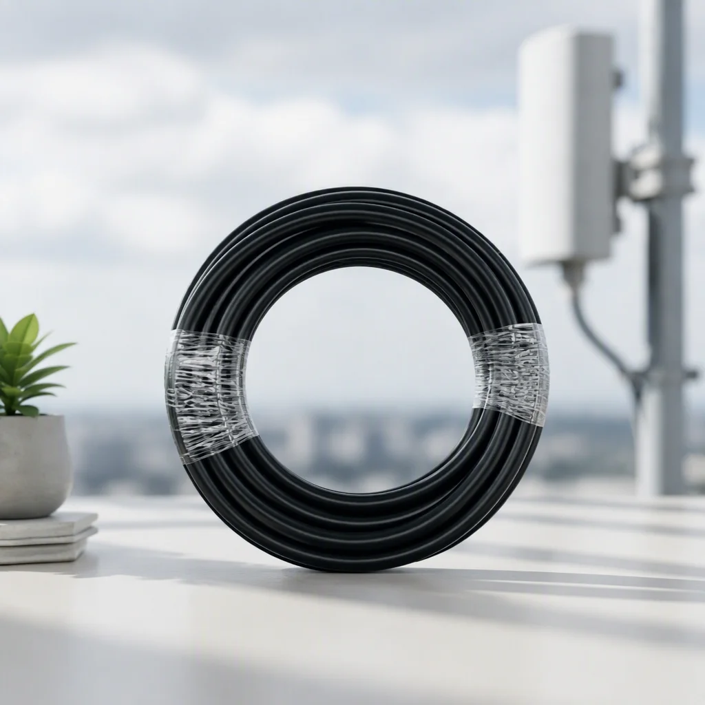 9m 400-Class Low Loss Waterproof Coax Cable N Male to TNC Male Jumper for 5G CPE Outdoor Antenna