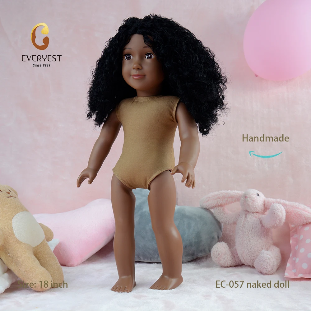 Fashion African Vinyl Doll Manufacturer Custom American Nude Girl Dolls for Girls Wholesale