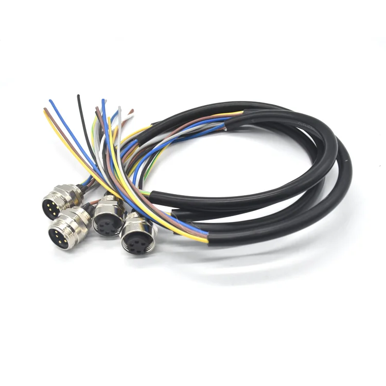 IP67 Waterproof 5-Pin Male Female Connector 5/8-Inch Alloy Brass Material Copper Power for Aerospace