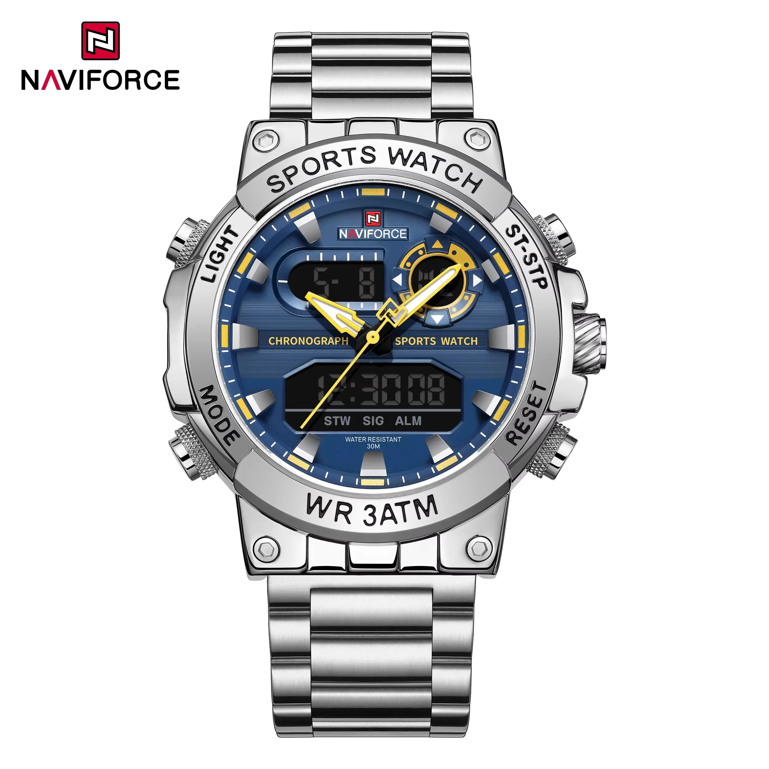 NAVIFORCE 9237 NF9237 Men's Digital Watch - Waterproof & Stylish