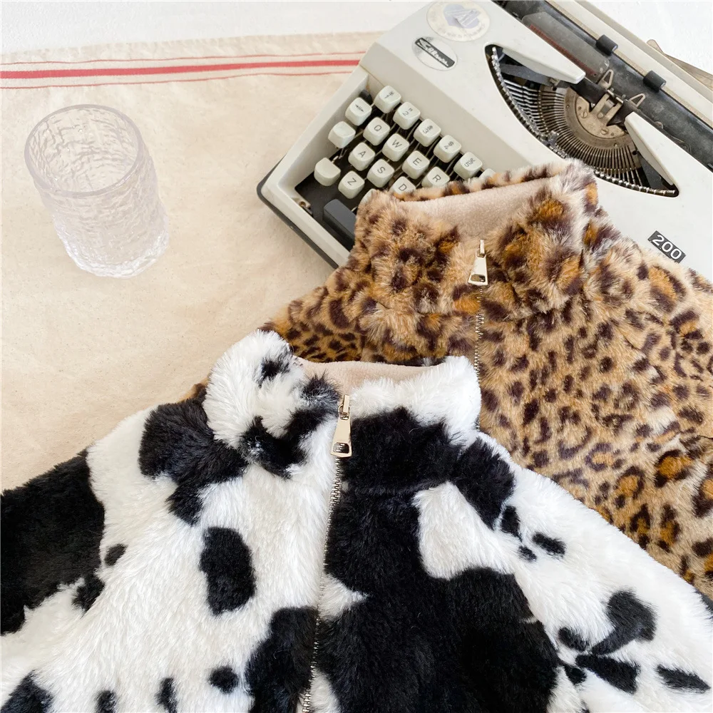 Kid Girls Winter Warm Clothes Fur Coat Little Girls Hot pink Fur