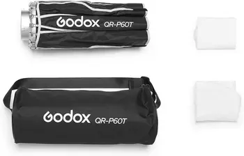 Godox QR-P60T 60cm/23.6in Professional Foldable Quick Release Parabolic Softbox With Standard Bowen Mount & Diffusers detail image