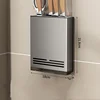 gray Knife holder with drip tray (dual-purpose)