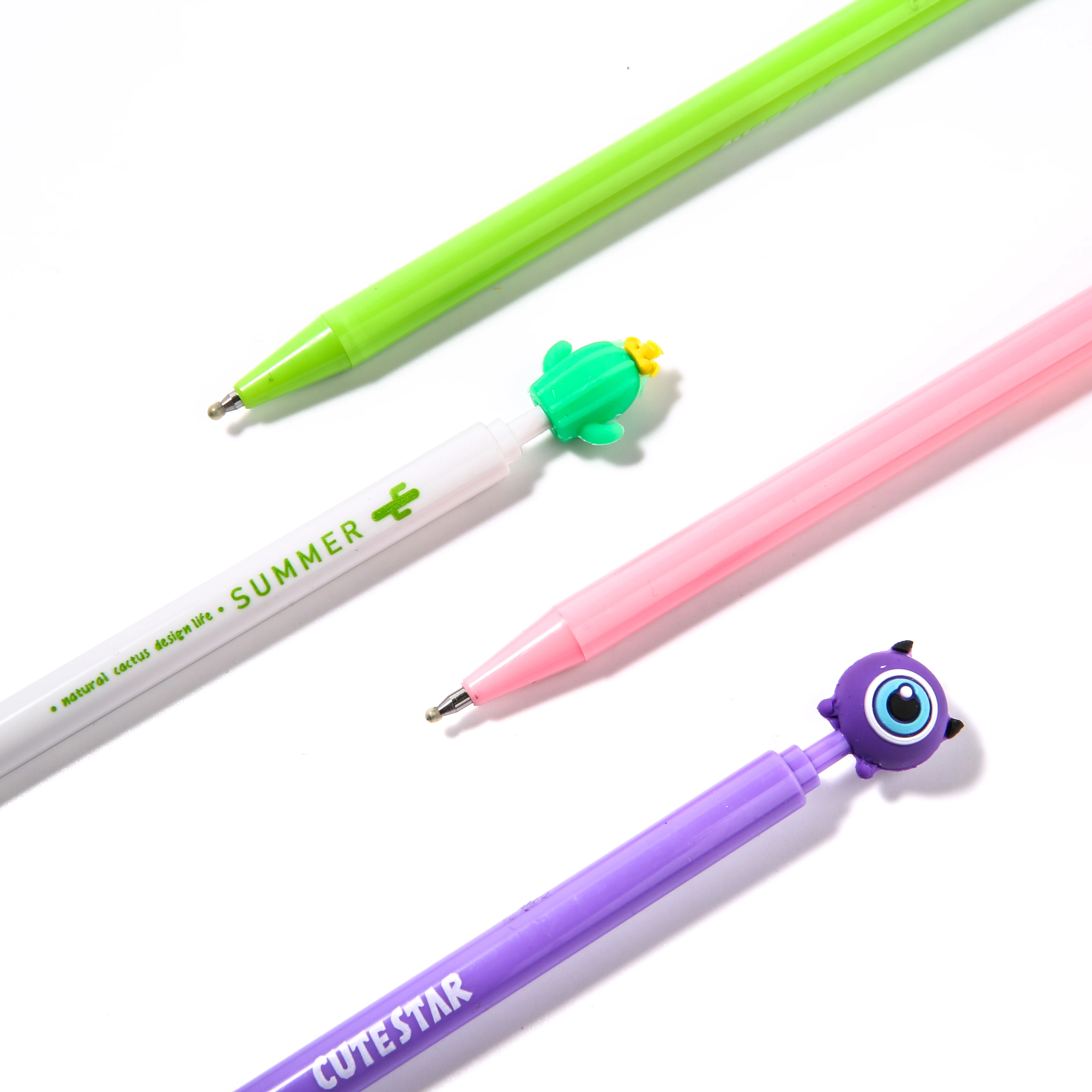TY Customizabl Logo Cartoon Monstr Crittr Dsign Plastic 0.5mm Multi-Colord Ink Black Gl Pn For Offic & School_voghion.com