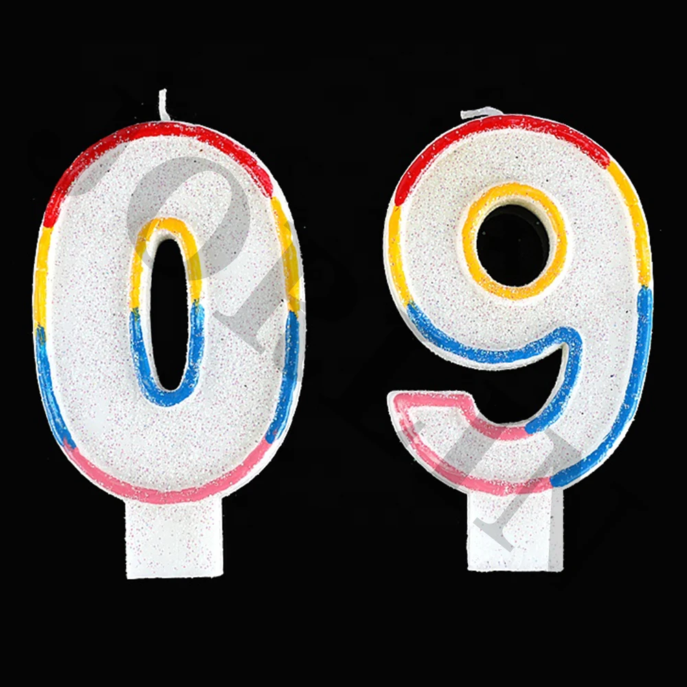 Factory Metal Aluminum Number Customize Aluminum Big Size Candle Molds Birthday Number Candle