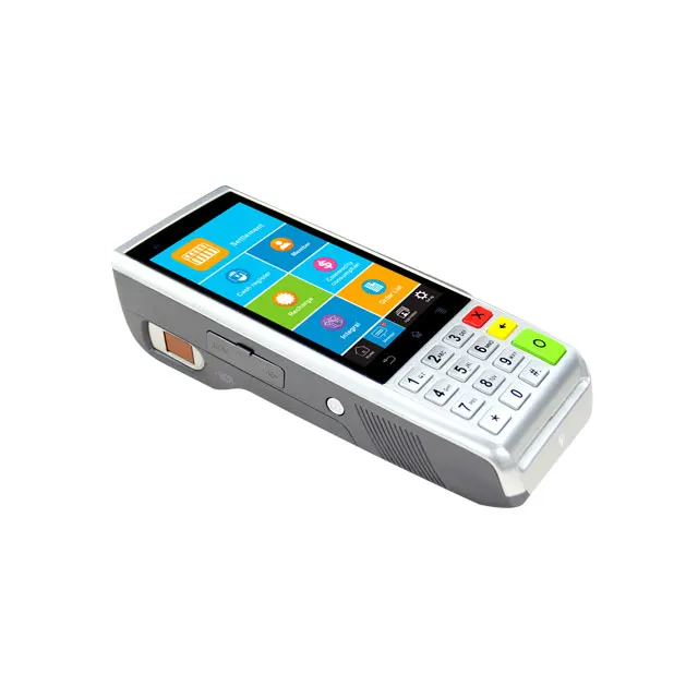 Biometric Android pos system POS terminal Fingerprint QR code all in one pos used for registration management