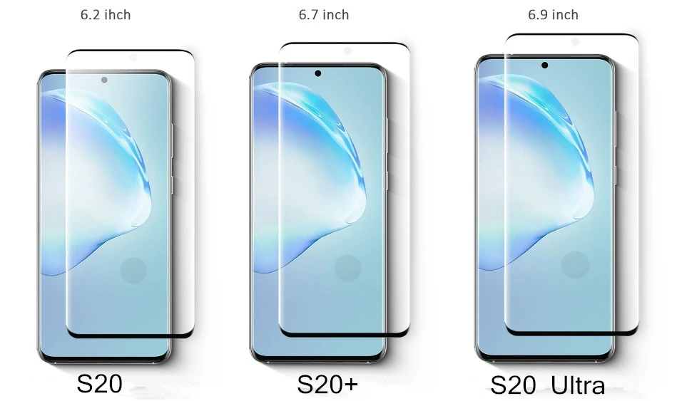 S20 Plus Screen Protector Galaxy S20 Ultra QWD Tempered Glass