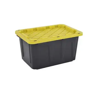 17 Gallon Lockable Plastic Container Storage Tote Heavy Duty Storage ...