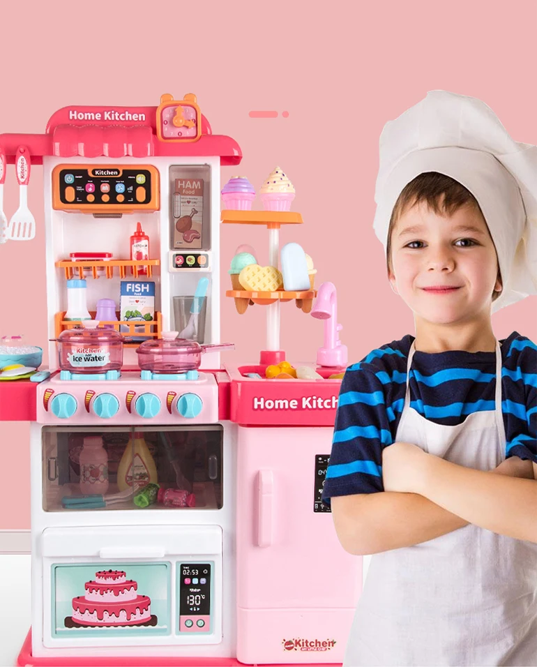 Boy and girls pretend play house multifunctional baby kitchen toy