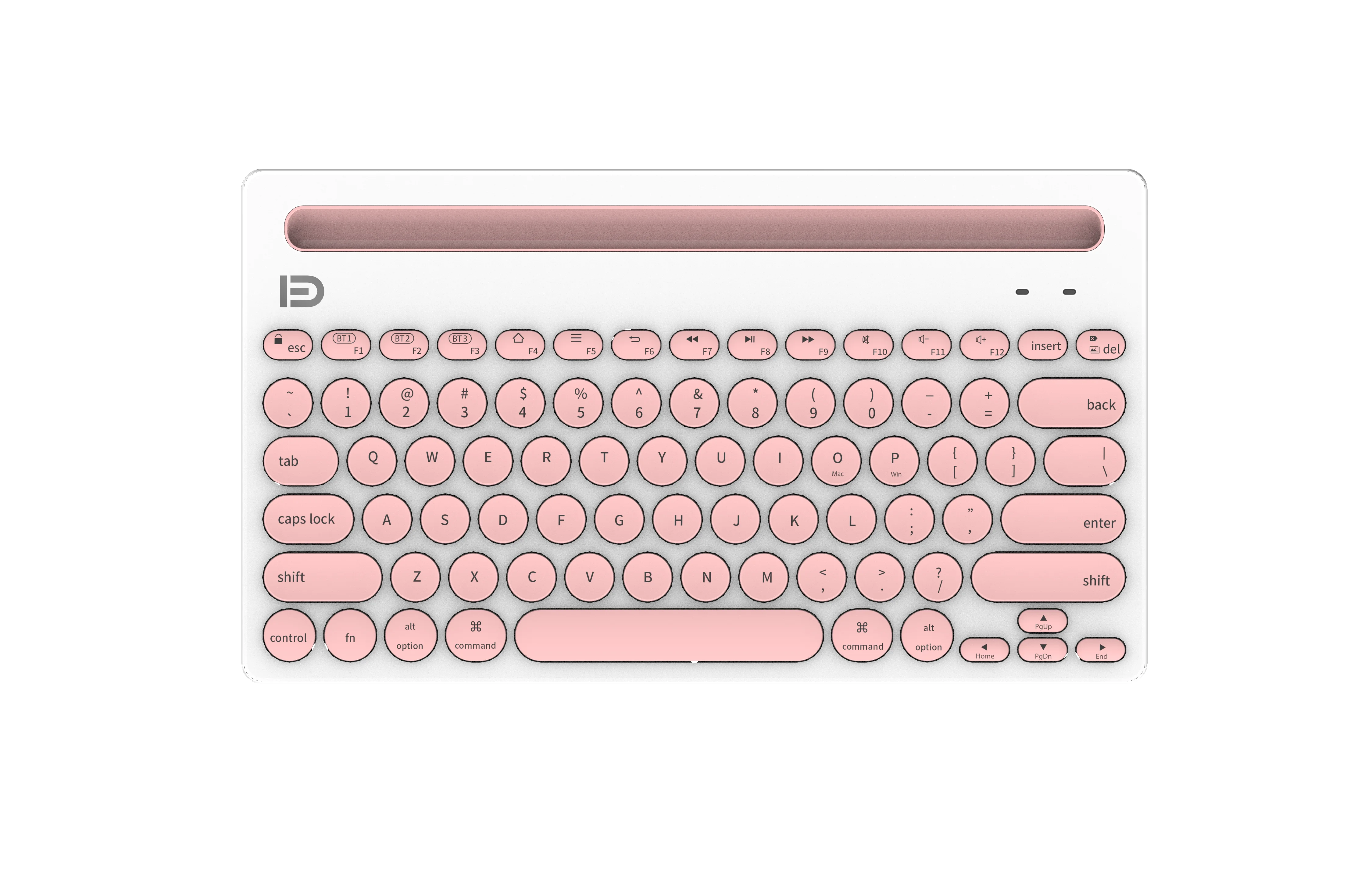 FD IK3381 Wireless Keyboard Dual Channel Multi Device Universal  Wireless Keyboard Portable Slim With 20m Connection