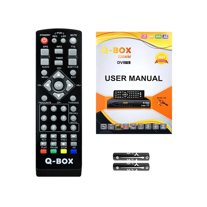 Q-BOX 220MM 2023 Satellite Decoder Box Latest Strong Decoder