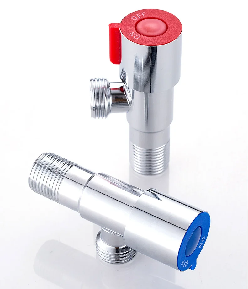 Explosion-proof Angle valves 1/2" Kitchen Bath Toilet Hot&Cold Water Stop Valves 