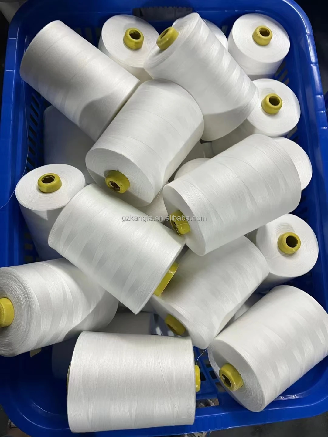 product wholesale 100 spun polyester sewing thread poly hilos de coser costura sew poliester high strength yarn tex27 tex60-5