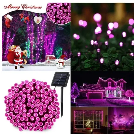 High quality solar powered operated led string lights garden decorative Christmas holiday led light