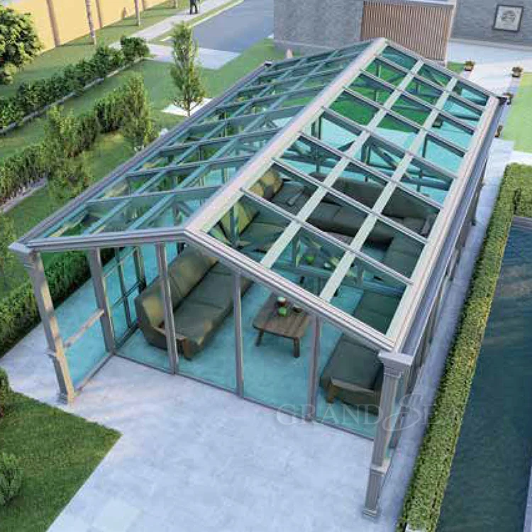 Commercial Use Sunroom Prefabricated Custom Mini Conservatory Kits Home Solarium