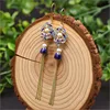 GE0485-2 Cloisonne Long Dangle Earrings Style 5