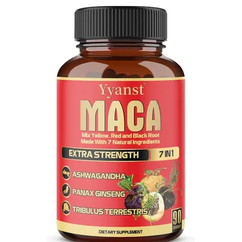 OEM/ODM Herbal Extract Man Capsules Immune Support Boost Energy Panax Ginseng Capsules Increase Stamina Maca Root Capsules