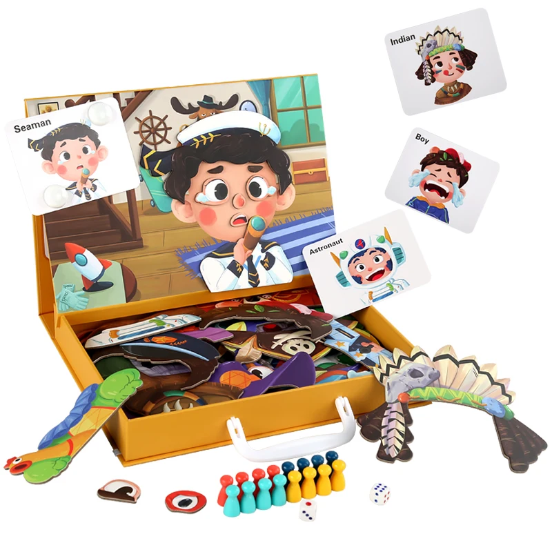 Best-selling Change Jigsaw Puzzle Book Board Game Paper Baby 3D Early Educational Montessori Learning Toys for Kids Boys Girls