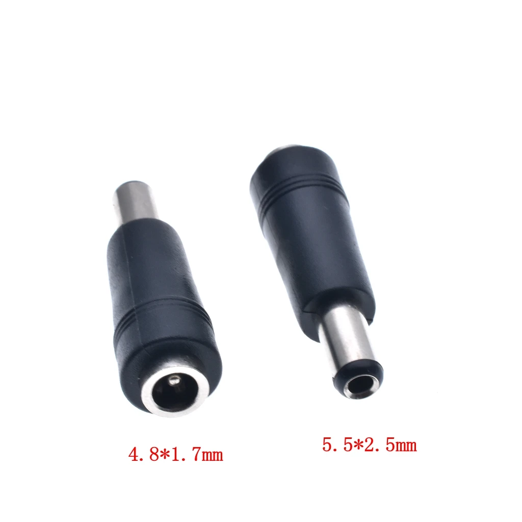 4 Spinotti Maschi Alimentazione DC 5,5x2,1 Mm - Connettori Jack Per Elettronica