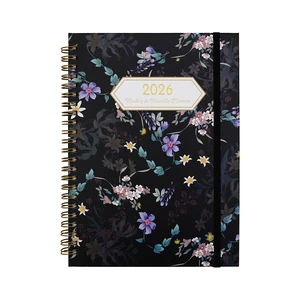 Custom Size Spiral Bound Daily Planner 2026 Dated Pages Monthly Tabs Work Study Notebook OEM