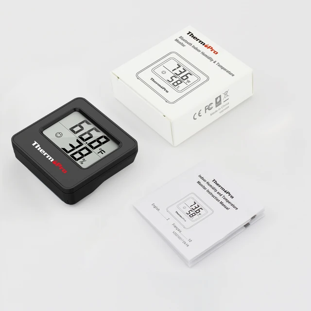 Wholesale ThermoPro TP157B Mini Digital Humidity Meter Hygrometer  Thermometer From m.