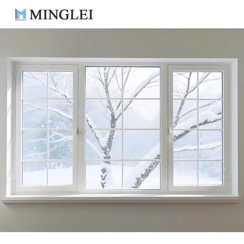 product los angeles popular white color aluminum grills design double panels glass french window by minglei windows-4