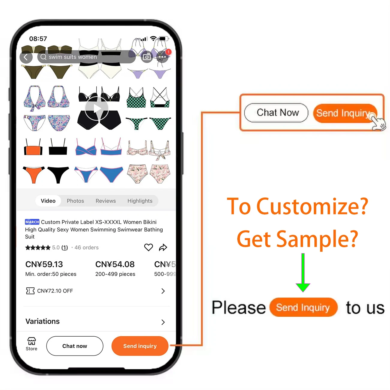 Free Design Women Swimsuit Luxury Halter Swimwear Beach Bathing Suit Custom Manufacturer Sexy 2 Piece Bikini Set