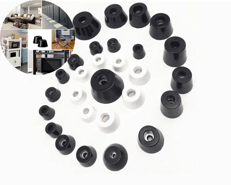 Chopping Board Anti Vibration Chassis Foot Pad with Gasket Oven Cone Rubber Foot Pad Recessed Washer Screw Mount Rubber Feet