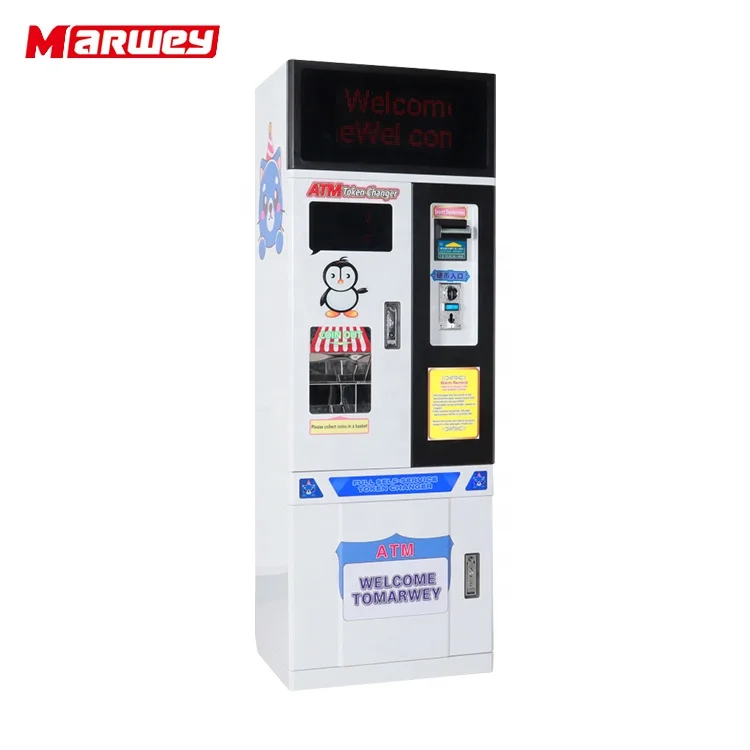 Coin Exchange Machines Token Kiosk Customized Automatic Arcade Token Change Machine Bill Changer for Vending Machine for Sale