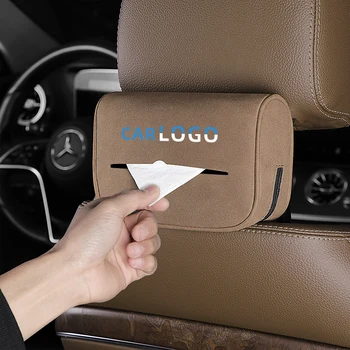 Car Tissue Box Towel Sets Leather Towel Holder Hanging Storage Decoration Accessories