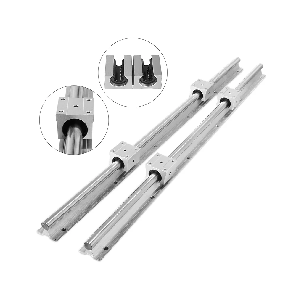 SBR25LUU SBR25 SBR 25 25mm Aluminum 130x60x47 mm HXHV Linear Motion ...