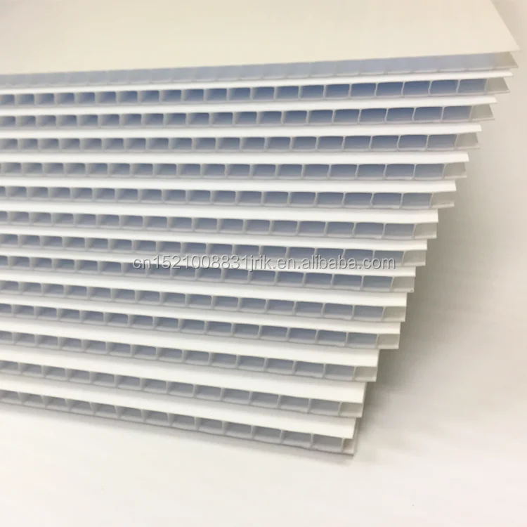 Wholesale 4mm White Proplex Corrugated Cartonplast Plastic Cardboard Sheets Coroplast Akylux Pp