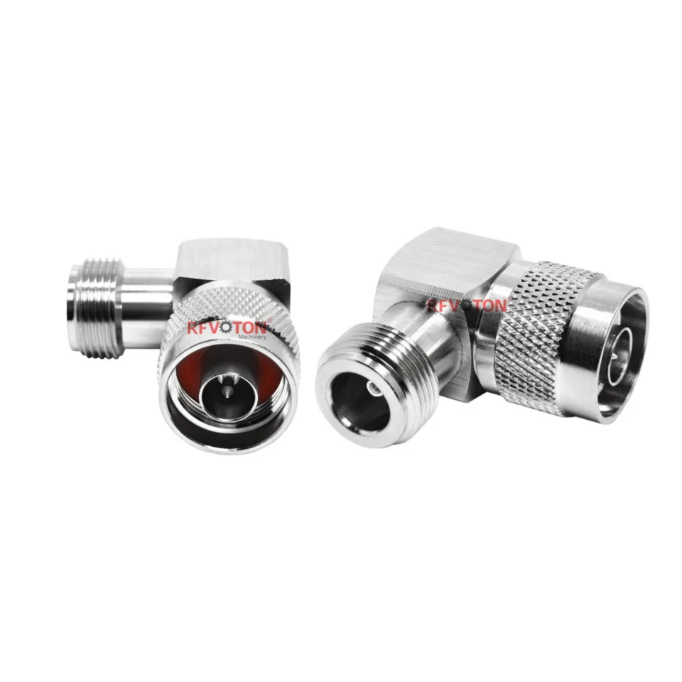 DC-6GHz 50 Ohm N Type Male Plug to Female Jack Right Angled 90 Degrees Elbow RF Coaxial Adapter Connectors in Stock