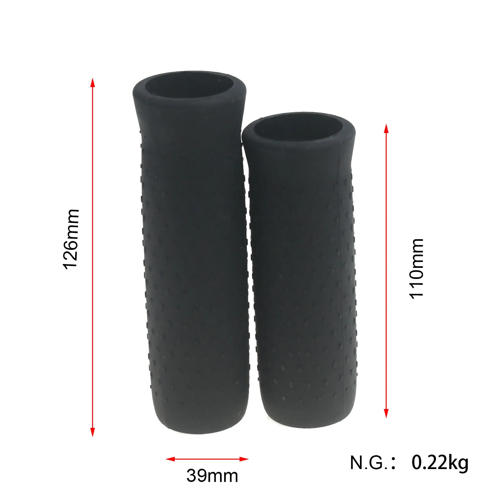 Replacement 36v Silicone Handlebar Grips for Max G30 Electric Kick Scooter Sharing Usage Available in Gray Black