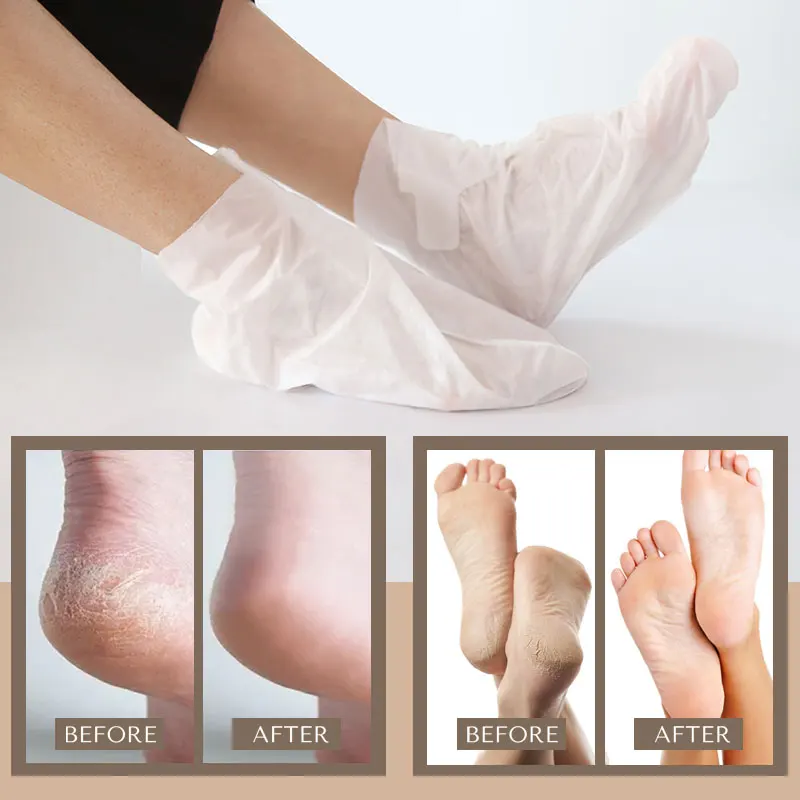 Good Quality New Glycerin Aloe Vera Pedicure Socks Big Size Nourishing Foot Mask OEM
