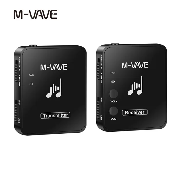 M-VAVE WP-10 2.4GHz Wireless Earphone Monitor Transmission System Rechargeable Transmitter and Receiver