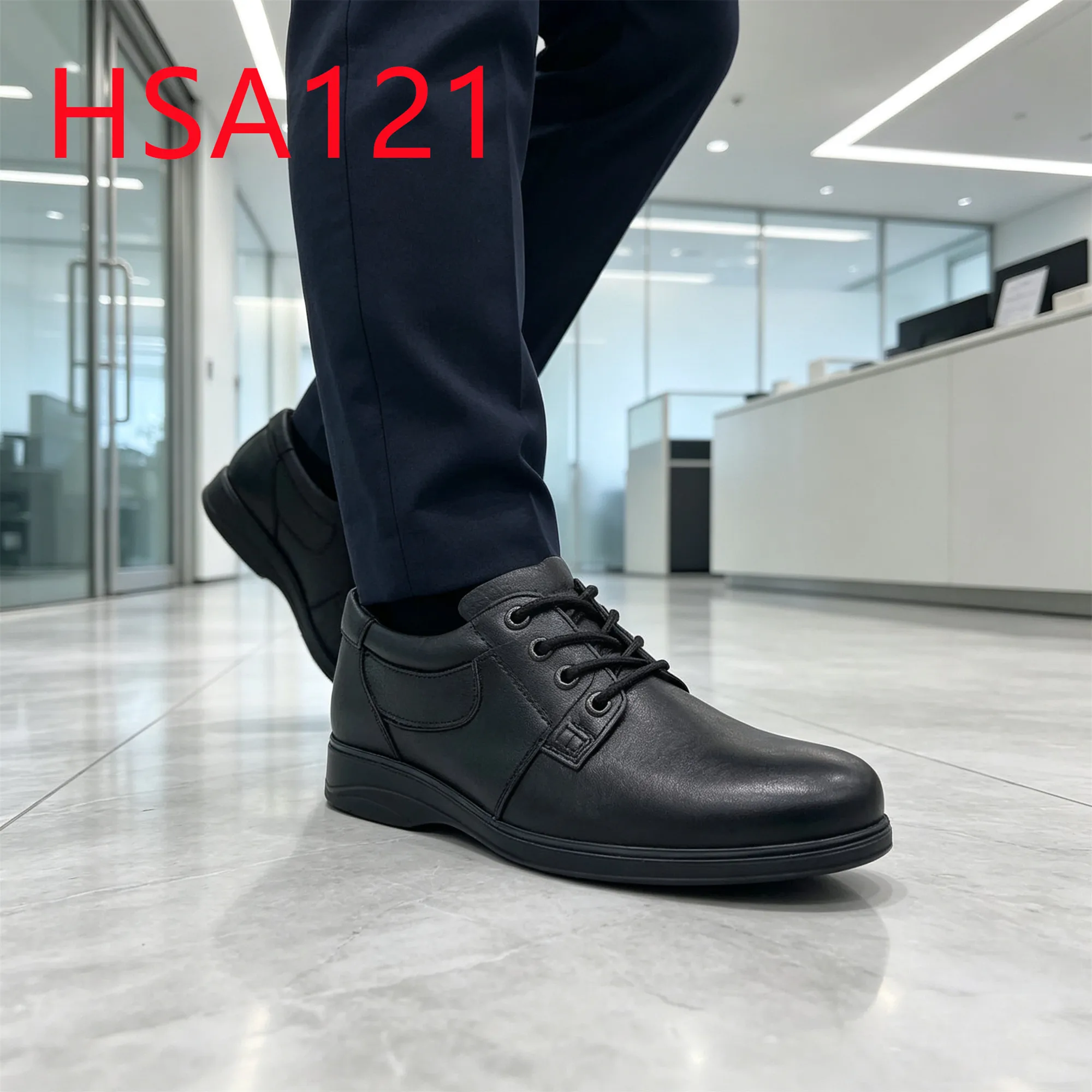 HY,Formal Occasions Best Embossed Leather Crease-proof Uniform Shoes Qatar Popular Lace-up Hua Singh Men Leather Shoes HSA121