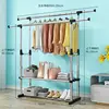 Double-pole 150cm extendable double-layer frame