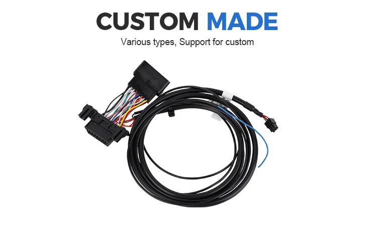 product factory custom obd 2 obd ii obd 12v 24v plug  connector eld y cable-4