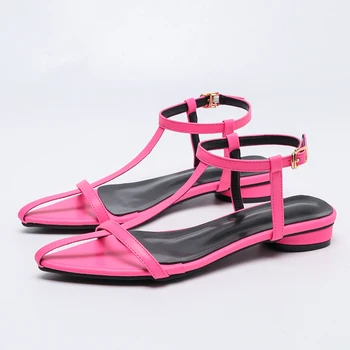 2024 Beach minimalist hollowed out cross strap high heels sandals