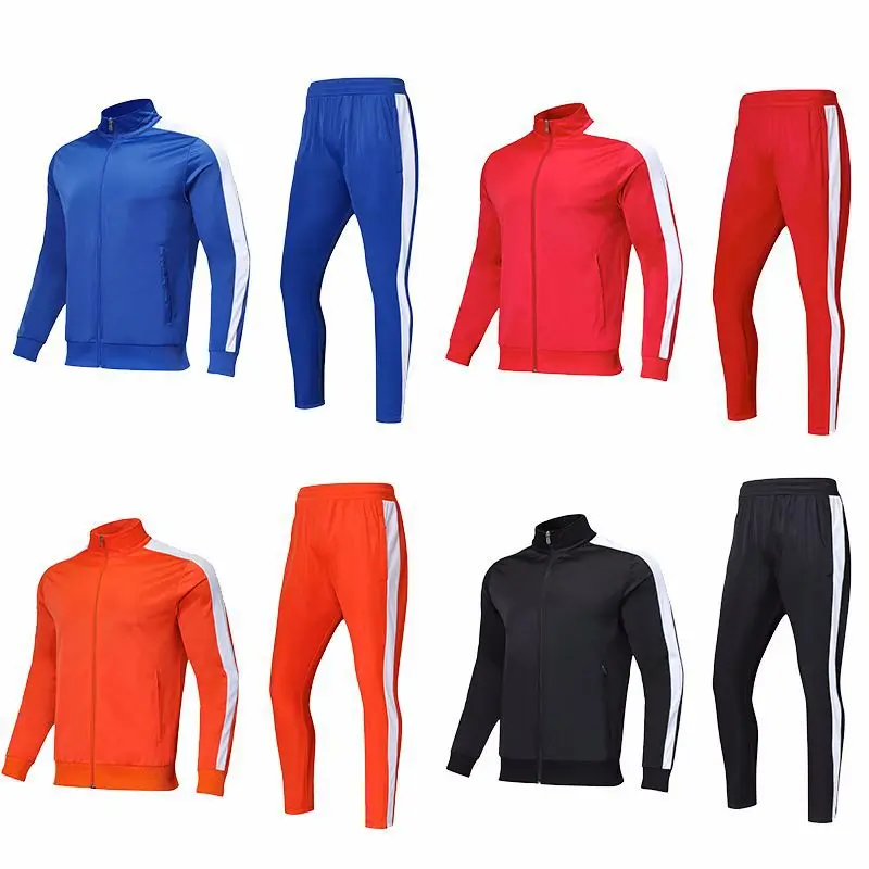 Customized High Quality Blank Custom Logo Stripe Jogging Suit Track Suit Sports Men Tracksuit Set