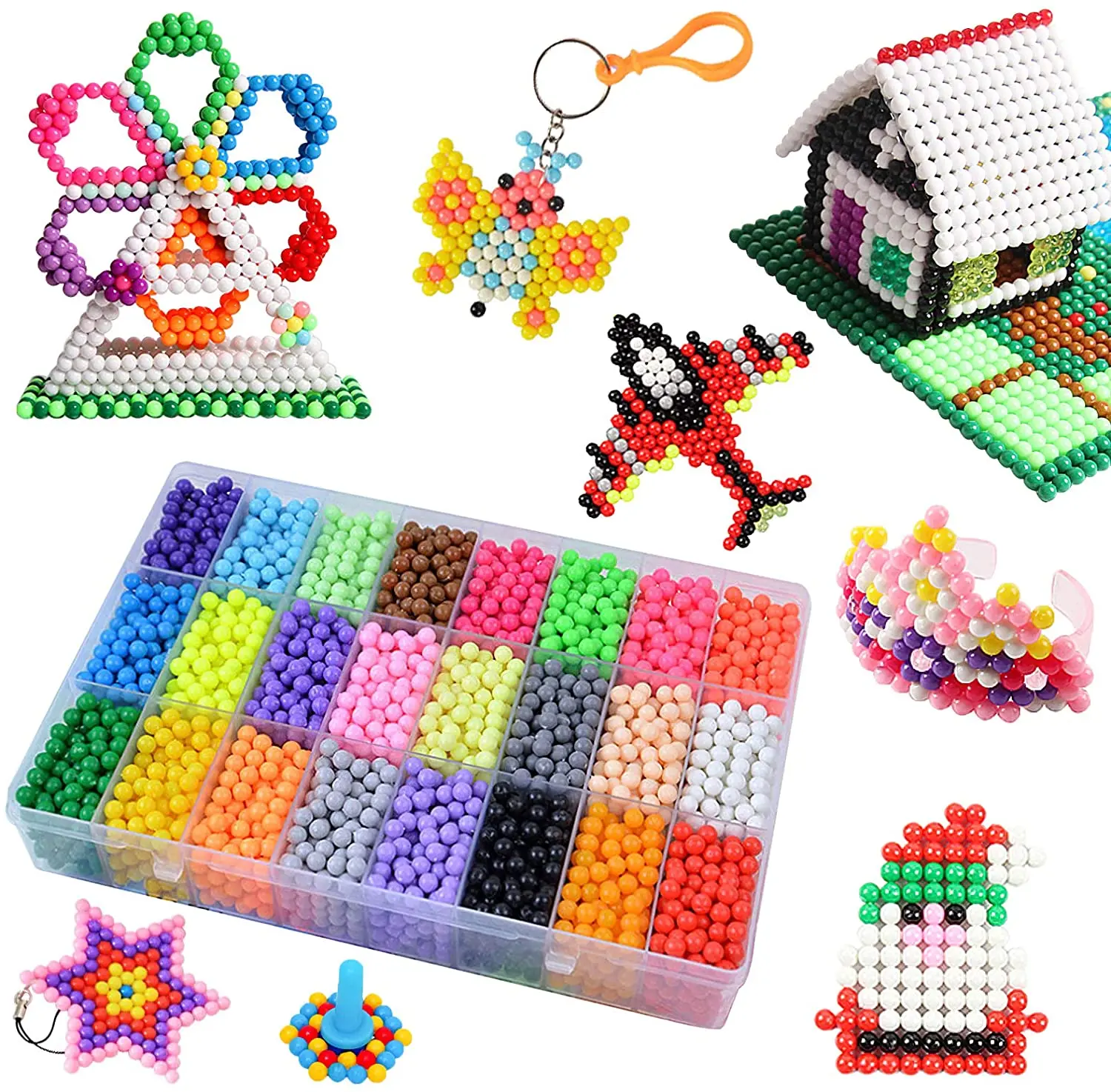 1000 Pcs DIY Beads Craft Bead Kids Educational Toys Fun For Fusion Fuse JP 