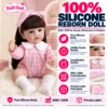 Pink Striped Suspender Romper Bangs Girl