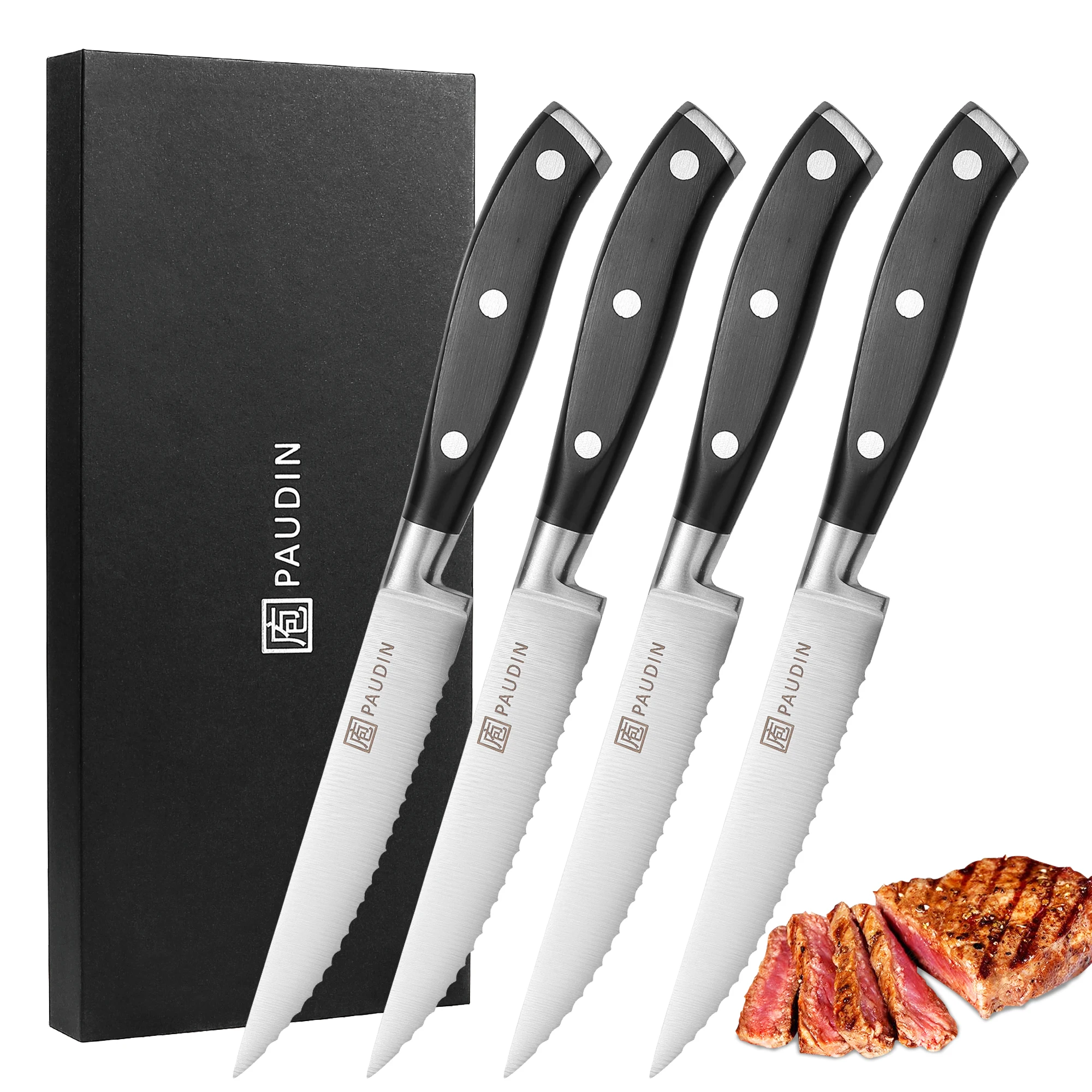 PAUDIN Steak Knives 4.5 Inch, Steak knives Set of 8