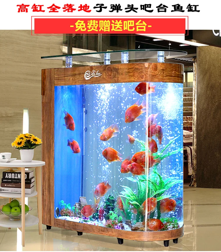 長方形大型アクリル製特注サイズ水槽、底面と蓋付き強化ガラス製長方形