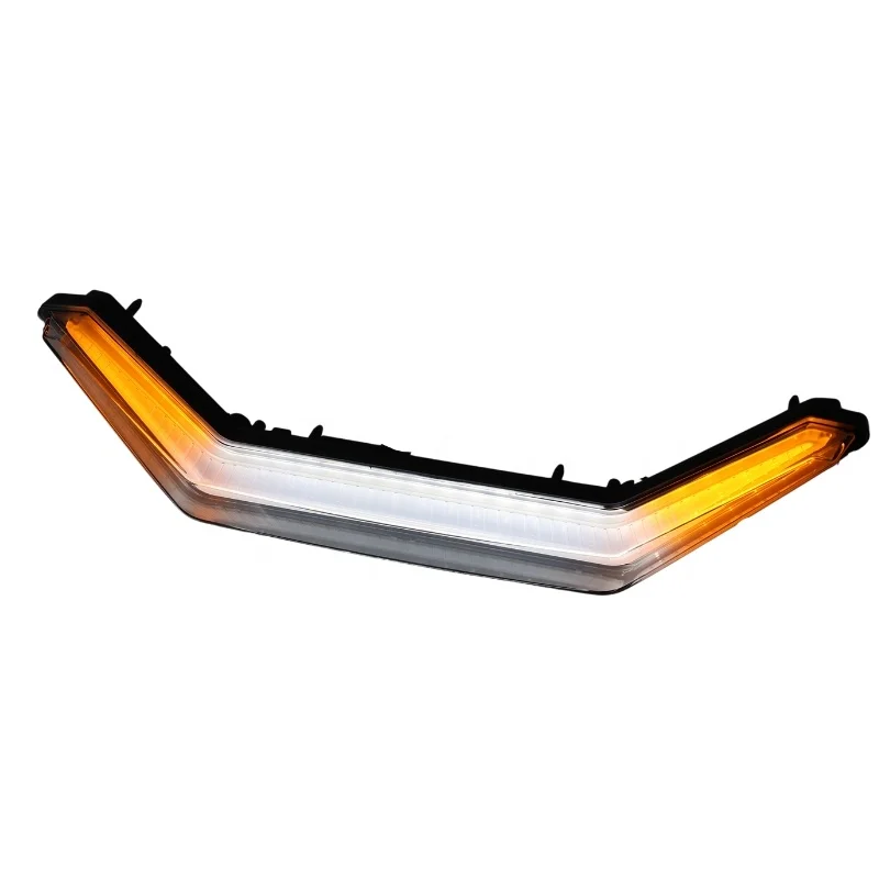 TIYPEOR UTV ATV Front Accent Light LED Center Grill Yellow Turn Signal Light for Polaris RZR PRO XP / 4 2020-2021 RZR PRO R 2022