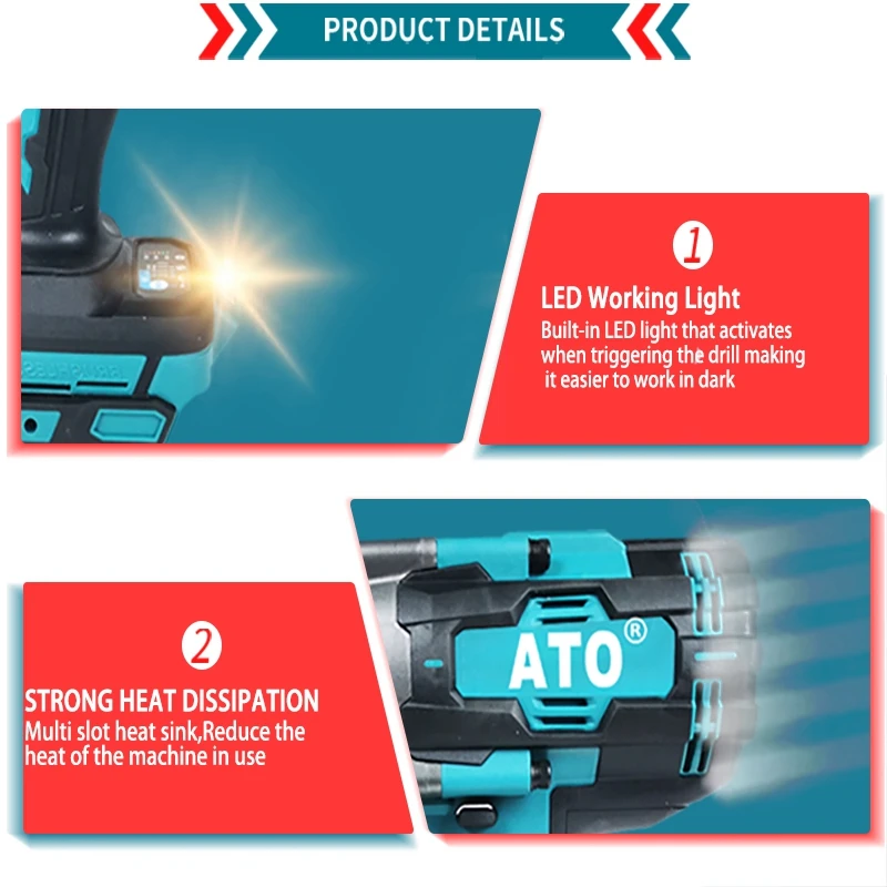 Ао A8048 OEM электроинструменты с высоким крутящим моментом Беспроводная Дрель 4000 мАч ROHS беспроводной ударный ключ 88 В